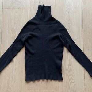 Black-- but never basic! Alexander McQueen McQ sweater, S